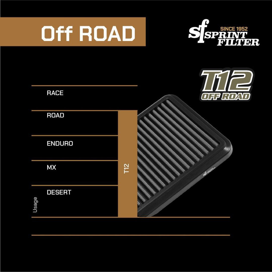 Filtro Sprint Filter T12 para Off Road